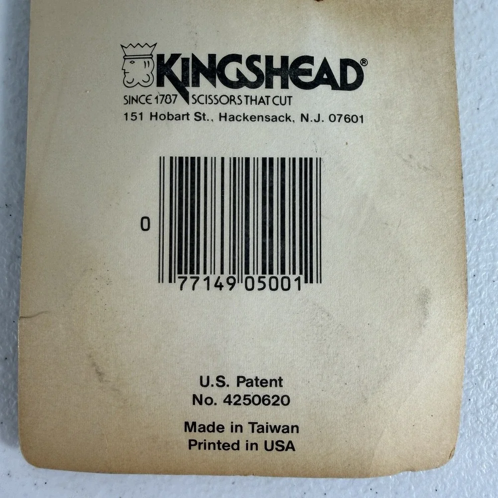 Vintage Kingshead Kids Original Saf-T-Cut Safety Safe Scissors - New‎